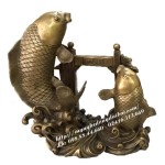 Tượng đồng cá chép - Mỹ Nghệ Đồng Đại Bái - Cơ Sở Sản Xuất Hàng Thủ Công Mỹ Nghệ Đồng Đại Bái